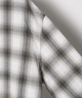 【ONLINE STORE先行予約】AIVER グラデーションブリーチオンブレチェックシャツ