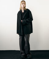 model:H172 B76 W59 H86 着用サイズ:MEDIUM (チャコールグレー)