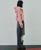 AIVER ヘビーウエイトクロップドフルジップパーカー