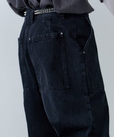 AIVER ボンテージデニムベイカーパンツ