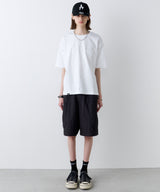 AIVER 30/2ウォッシュ天竺ガゼットポケットコンパクトS/S TEE