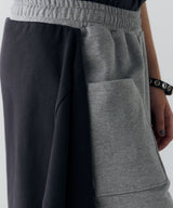 AIVER ヘビースウェットレイヤードバギーパンツ