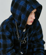 【一部予約】AIVER レイヤードオンブレチェックシャツ