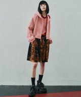 AIVER ヘビーウエイトクロップドフルジップパーカー