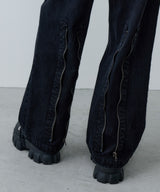 AIVER ボンテージデニムベイカーパンツ