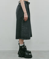 AIVER ワイドクォーターデニムパンツ