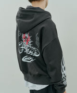 Johann×AIVER BOYダブルジップパーカー