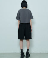 AIVER 16/-ウォッシュ天竺クロップドS/S TEE