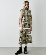 PALEDUSK×AIVER カモボロ3WAYフードシャツ