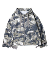 AIVER カモフラージュフルジップパーカー