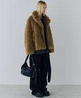 【一部予約】AIVER ショートフェイクファーコート