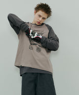 Johann×AIVER GIRLラグランロンTEE