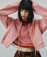 AIVER ヘビーウエイトクロップドフルジップパーカー