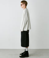 AIVER 30/2ウォッシュ天竺フットボールL/S TEE