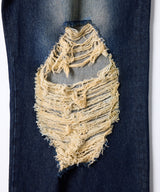 AIVER オーバーダイバギーダメージデニム