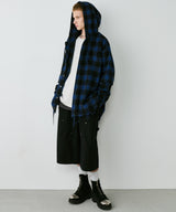 【一部予約】AIVER レイヤードオンブレチェックシャツ