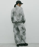 AIVER ムラ染めナイロンボンテージブルゾン