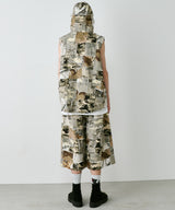 PALEDUSK×AIVER カモボロ3WAYフードシャツ