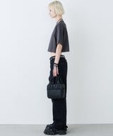 AIVER 16/-ウォッシュ天竺クロップドS/S TEE