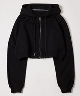 AIVER ヘビーウエイトクロップドフルジップパーカー