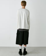 AIVER 30/2ウォッシュ天竺フットボールL/S TEE