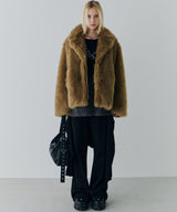 【一部予約】AIVER ショートフェイクファーコート