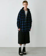 【一部予約】AIVER レイヤードオンブレチェックシャツ