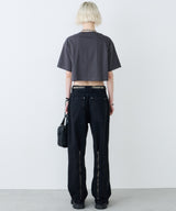 AIVER 16/-ウォッシュ天竺クロップドS/S TEE