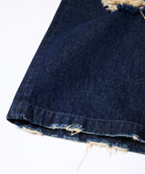 AIVER オーバーダイバギーダメージデニム