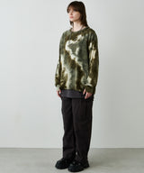 AFF AIVER ムラ染めニットL/S TEE