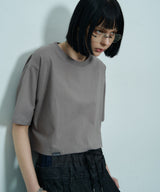 AIVER 16/-ウォッシュ天竺クロップドS/S TEE
