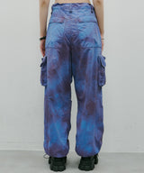 AIVER ムラ染めナイロンカーゴパンツ