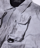 AIVER ムラ染めナイロンボンテージブルゾン