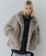 【一部予約】AIVER ショートフェイクファーコート