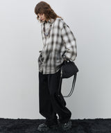 【予約】AIVER スプレー加工オンブレチェックシャツ