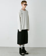 AIVER 30/2ウォッシュ天竺フットボールL/S TEE