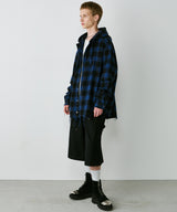 【一部予約】AIVER レイヤードオンブレチェックシャツ