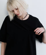 AIVER 30/2ウォッシュ天竺ガゼットポケットコンパクトS/S TEE