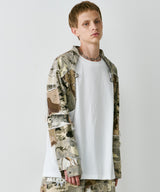 PALEDUSK×AIVER カモボロ3WAYフードシャツ