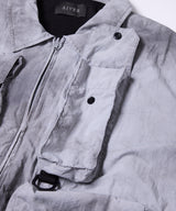 AIVER ムラ染めナイロンボンテージブルゾン