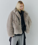 【一部予約】AIVER ショートフェイクファーコート