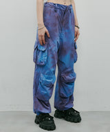 AIVER ムラ染めナイロンカーゴパンツ