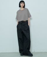 AIVER 16/-ウォッシュ天竺クロップドS/S TEE