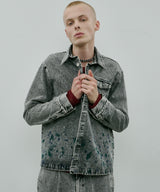 AIVER 硫化ペイントデニムシャツジャケット