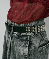 AIVER 4連スタッズレザーベルト