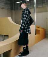 【一部予約】AIVER レイヤードオンブレチェックシャツ