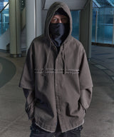 model:H178 B80 W68 H90 着用サイズ:MEDIUM (ダークグレー)