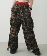 AIVER カモレイヤードカーゴパンツ