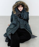 model:H172 B76 W63 H91 着用サイズ:MEDIUM (グレイッシュブルー)