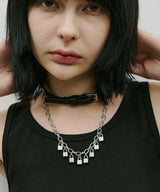 AIVER 8連パドロックネックレス